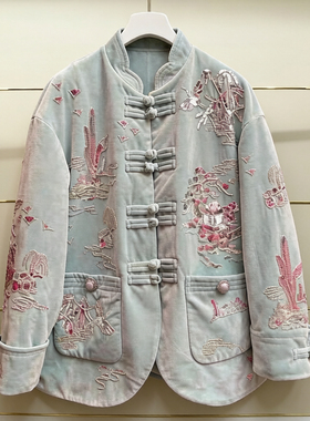 芗现货正品24冬亭台楼阁丝绒羽绒服LF24D31DC049-240