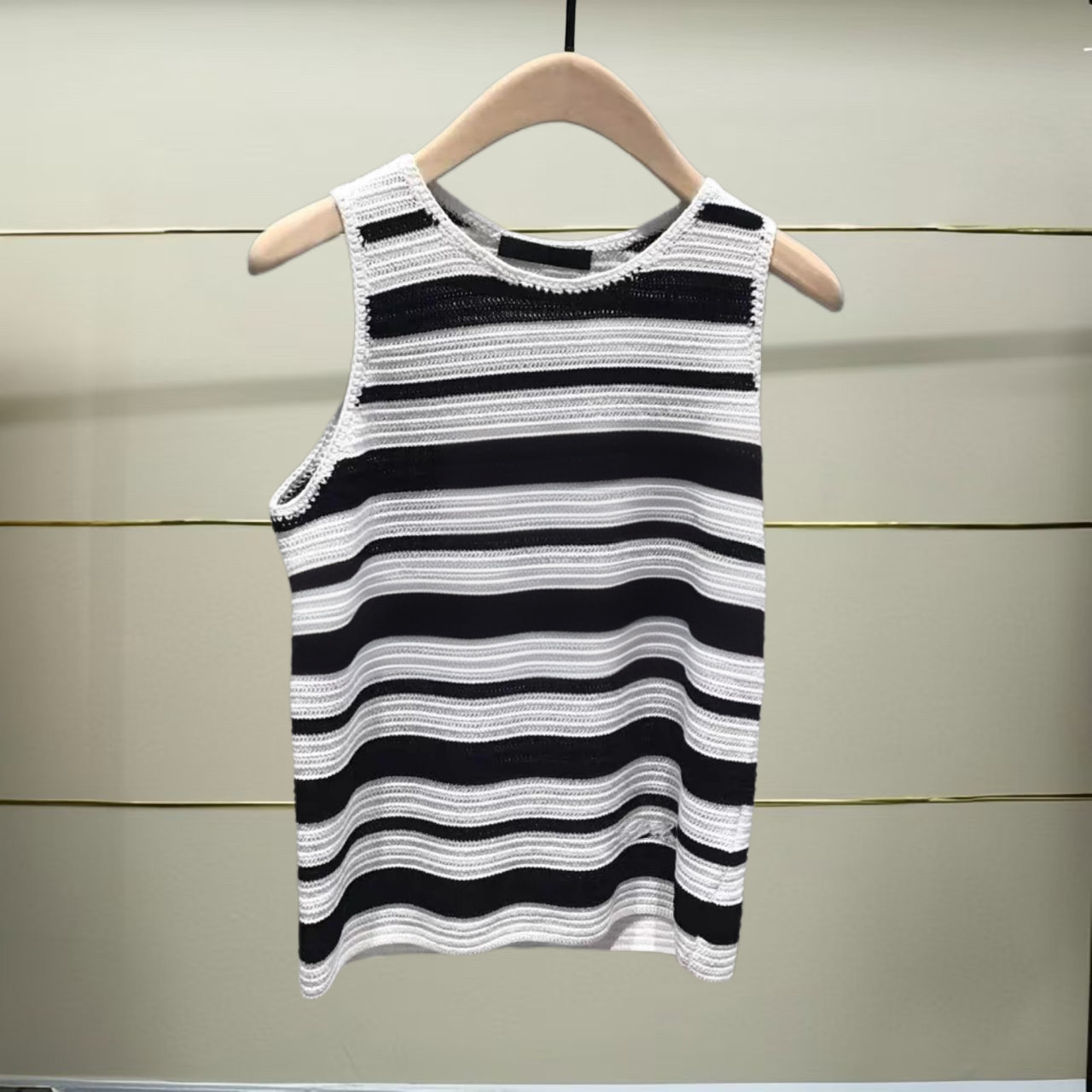 正品MBE2SWT010-250开2025夏款针织衫背心h