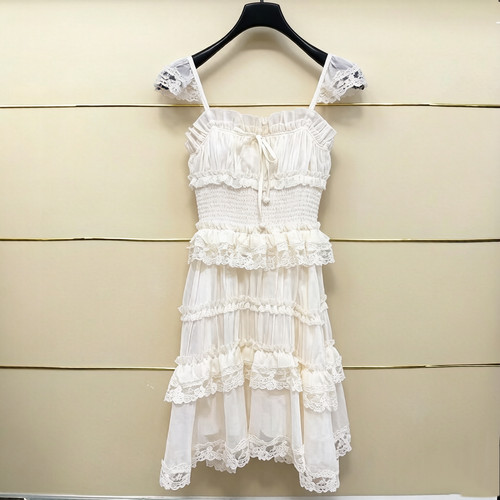 建现货正品26春洛可可刺绣连衣裙LF26C61SO283-260