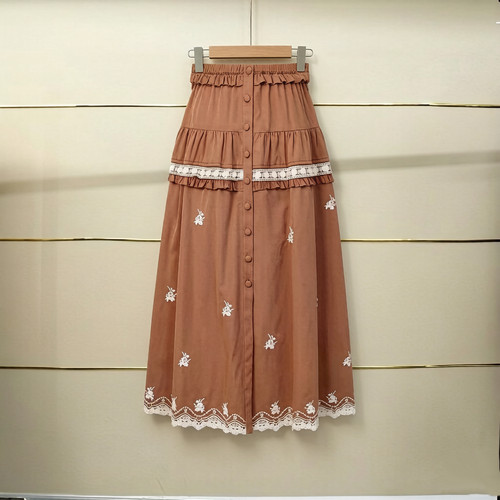 建现货正品26春洛可可花朵刺绣半裙LF26C61SS246-260