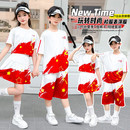 圆领其它面料B类男女通用印花儿童演出服