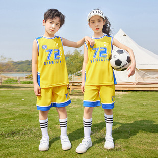 儿童篮球服套装男童学生球服运动训练球衣女童训练背心篮球衣幼童