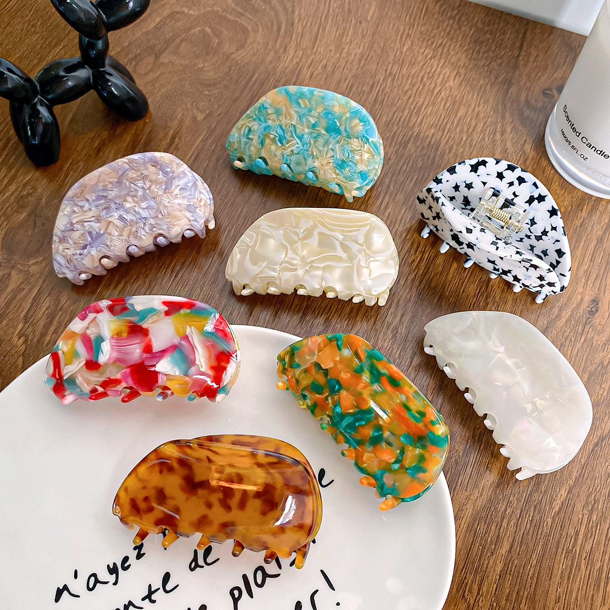 柏菲雅高级感异形发抓简约半圆醋酸抓夹韩国东大门发夹盘发鲨鱼夹,饰品/流行首饰/时尚饰品新,民族风发饰,淘宝优惠券,粉丝福利购,淘宝优惠卷