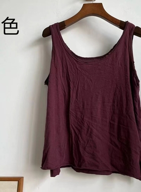 MMBL文艺做旧薄软进口棉慢慢变蓝荼百搭舒适背心