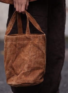 MMBL慢慢变蓝荼植物染水桶包25春33650