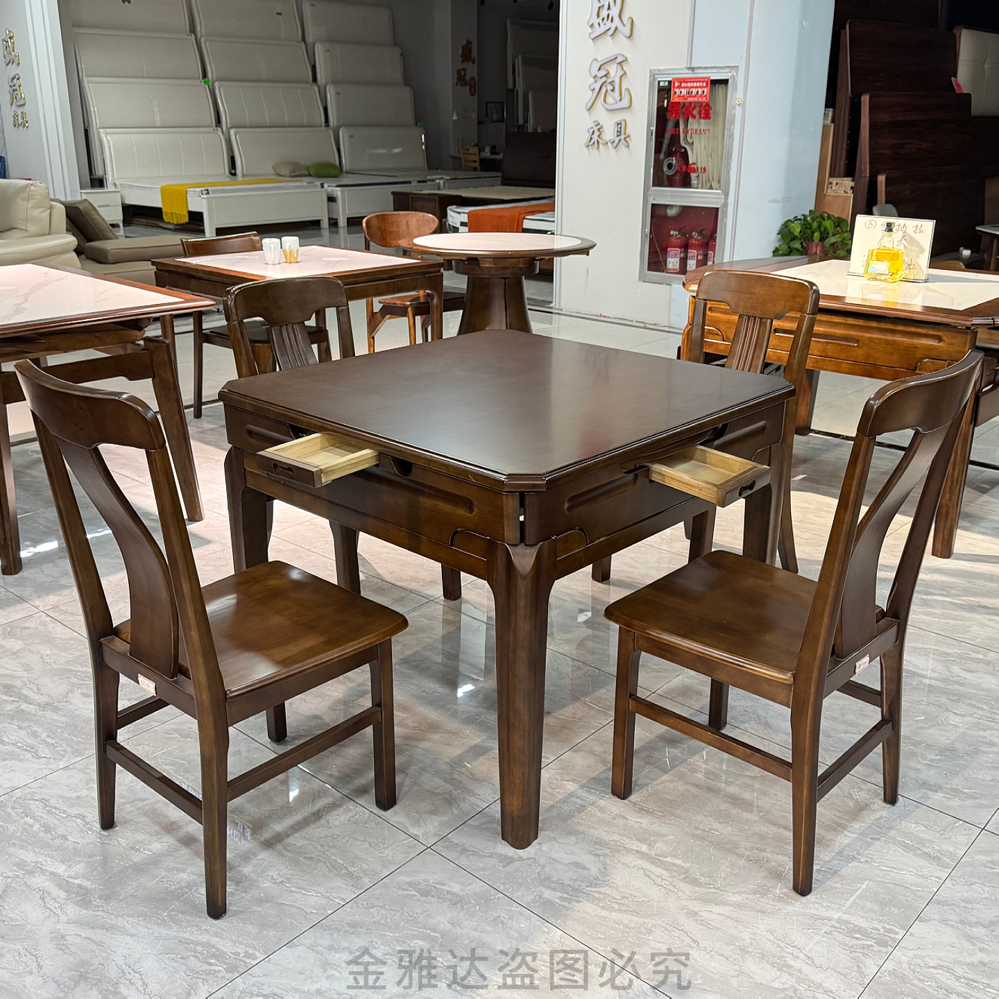多功能餐桌伸缩折叠长方形正方形