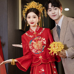 新中式秀禾服婚服2025新款新娘结婚礼服高级敬酒服小个子中式嫁衣