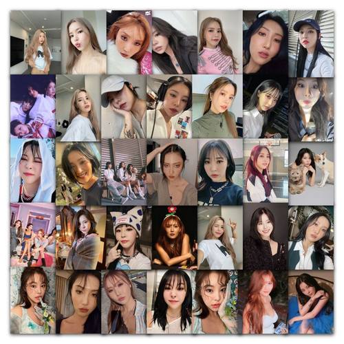 63张韩国女团MAMAMOO贴纸潮流金容仙丁辉人玟星桌面装饰手机贴画