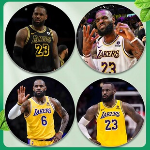 洛杉矶湖人队定制吧唧谷子詹姆斯东契奇球迷胸针徽章学生挂件礼物