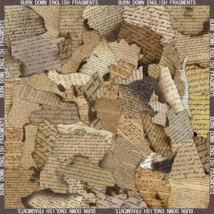 50张经典复古牛皮纸风艺术烧毁英文报纸贴纸diy防水PVC行李箱贴画