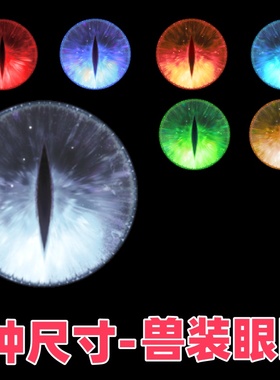 5厘米兽装眼睛兽头眼片防尘fursuit打印定制kig眼瞳