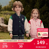 新款 女孩春季 衣服 儿童棒球服童装 戴维贝拉男童女童学院风外套春装