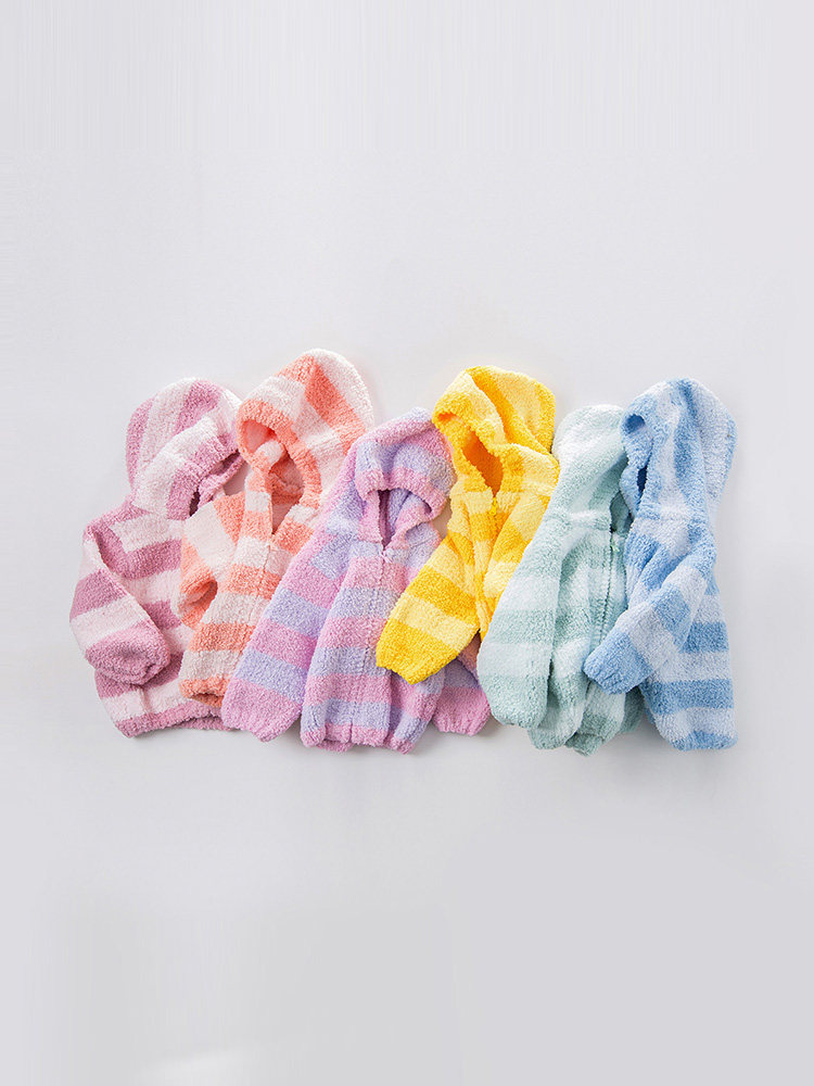 David Bella Children's Clothing Children's coat Boy and girl Autumn Top Infant Chenille plush hooded jacket