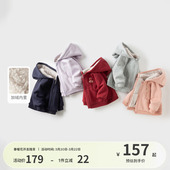 戴维贝拉儿童外套春装 男童女童休闲加绒卫衣宝宝红色新年外套衣服