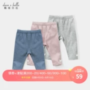 Davebella david Bella 2019 xuân hè mới cho bé gái quần lửng quần legging bé DB10568 - Quần