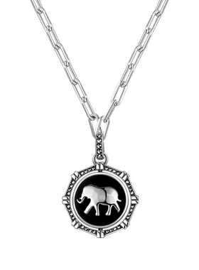 曼古银S925银项链吊坠