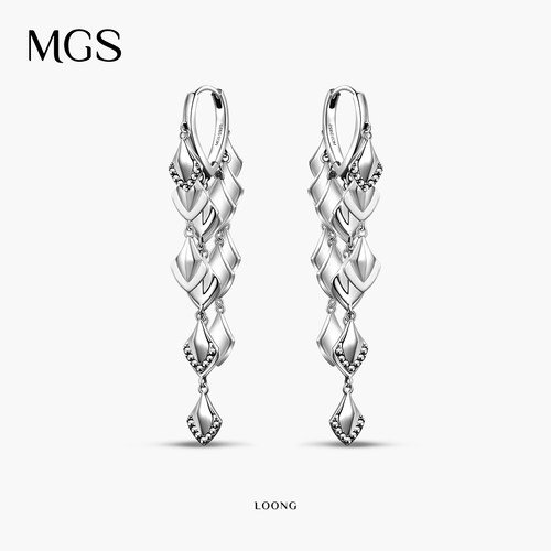 MGS/曼古银S925银耳环耳坠耳饰