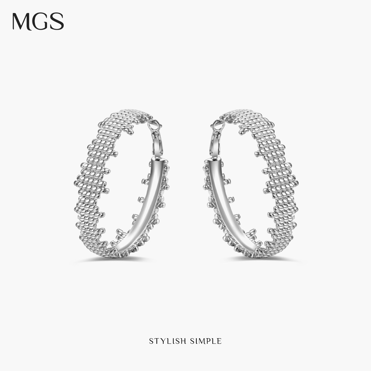 【明星同款】MGS/曼古银极昼925银素圈耳环轻奢新中式时尚耳饰,饰品/流行首饰/时尚饰品新,耳环,淘宝优惠券,粉丝福利购,淘宝优惠卷