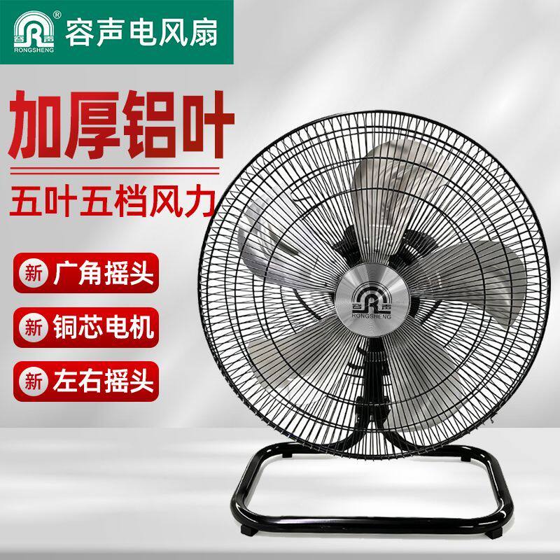容声电风扇大功率工业超强风力落地扇商用餐厅台式坐地强力趴地扇