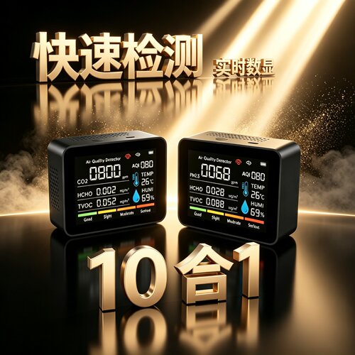 10合1多功能气体检测仪烟雾报警