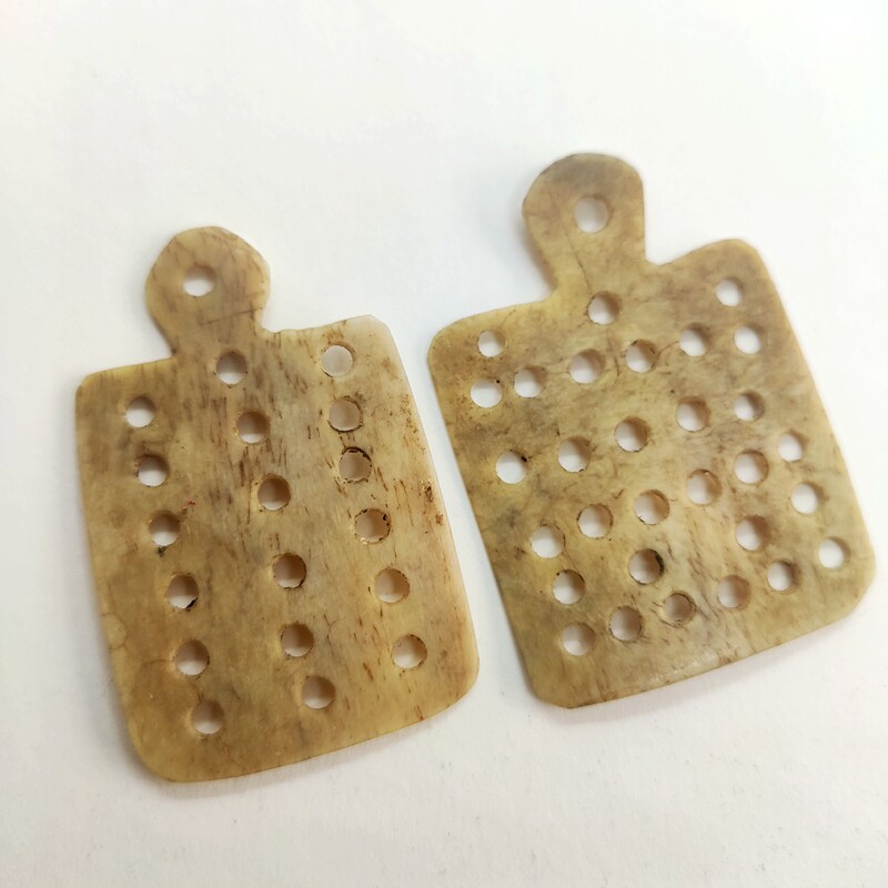 手工打磨孤品藏式珠串搭配天然鹿骨片咒牌吊坠文玩菩提diy配饰
