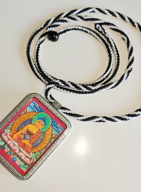 手绘画布随身钛钢民族风小唐卡