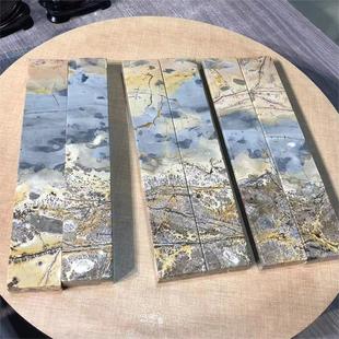 国画石天然成景自然成图摆件镇尺长方形四面成图摆件奇石装饰饰品