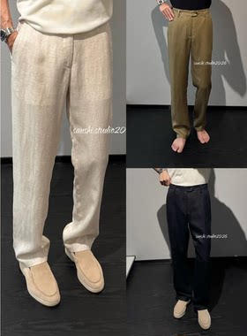 垂顺松弛男士直筒休闲裤潮