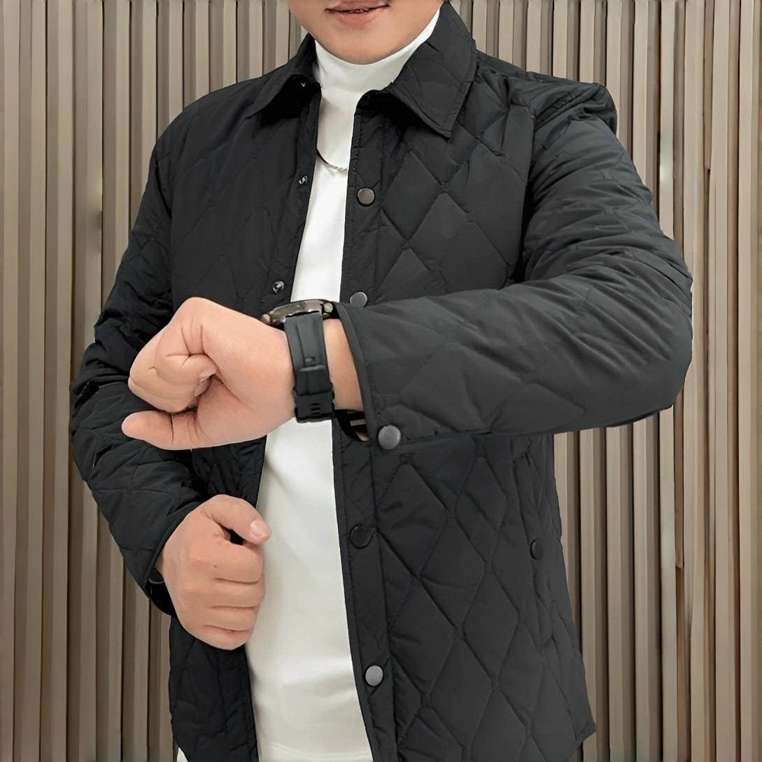 棉服男冬季2026年新款时尚潮流净版纯色爆版休闲商务修身保暖外套