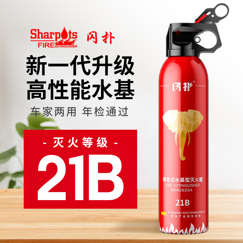 水基车载灭火器私家车用小型便携汽车家用消防年检高性能21B 汽车用品/电子/清洗/改装 车用灭火器 原图主图