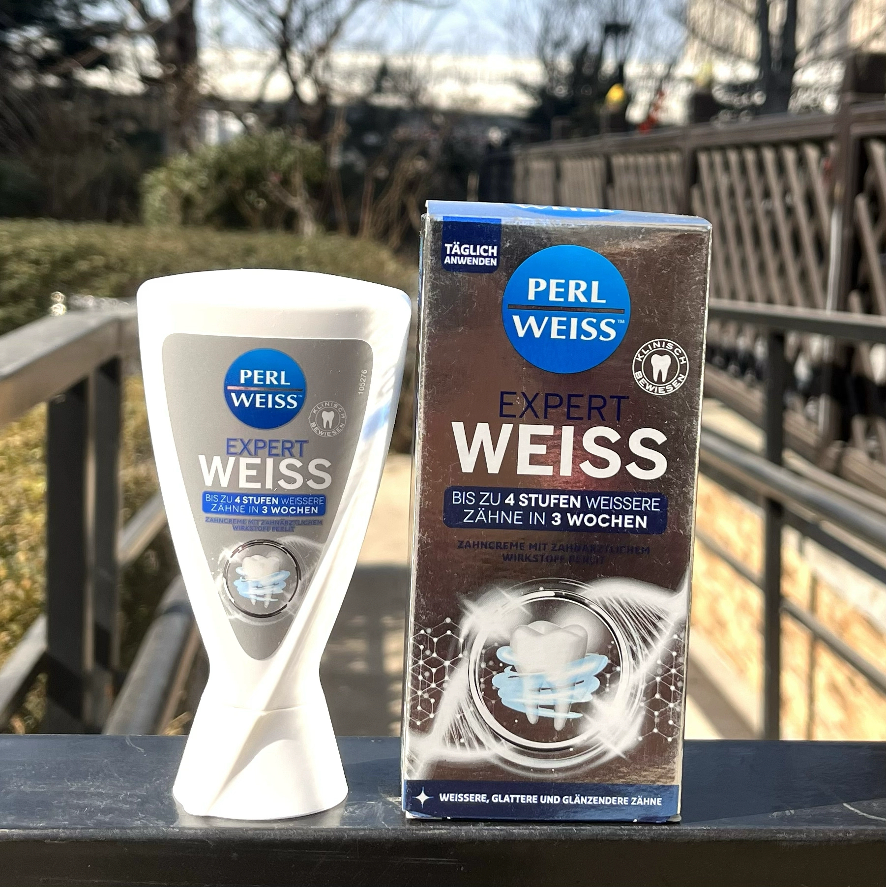 德国进口Perl weiss珍珠强效亮白去烟渍牙渍茶渍专业牙膏50ml