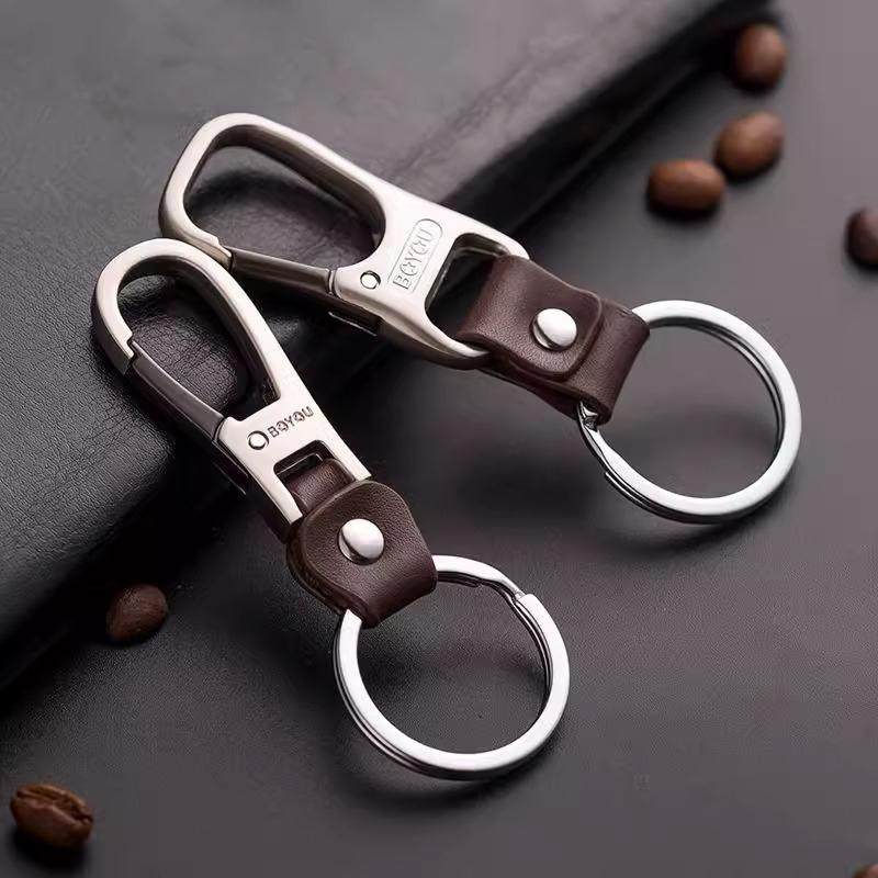 皮带挂件钥匙扣防皮质圈腰挂锁匙扣汽车男士钥匙扣新款丢博友