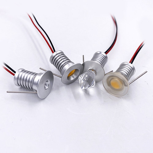 超小嵌入式满天星吊顶天花LED迷你小射灯开孔13mm 12V 1W彩灯暖白