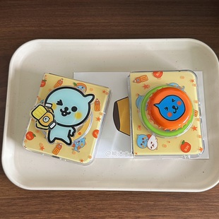 可爱卡通啪嗒支架适用华为purax手机壳小米Mixflip2磁吸保护套pocket三星ZFLIP7 5硬壳OPPOn3flip荣耀Vflip