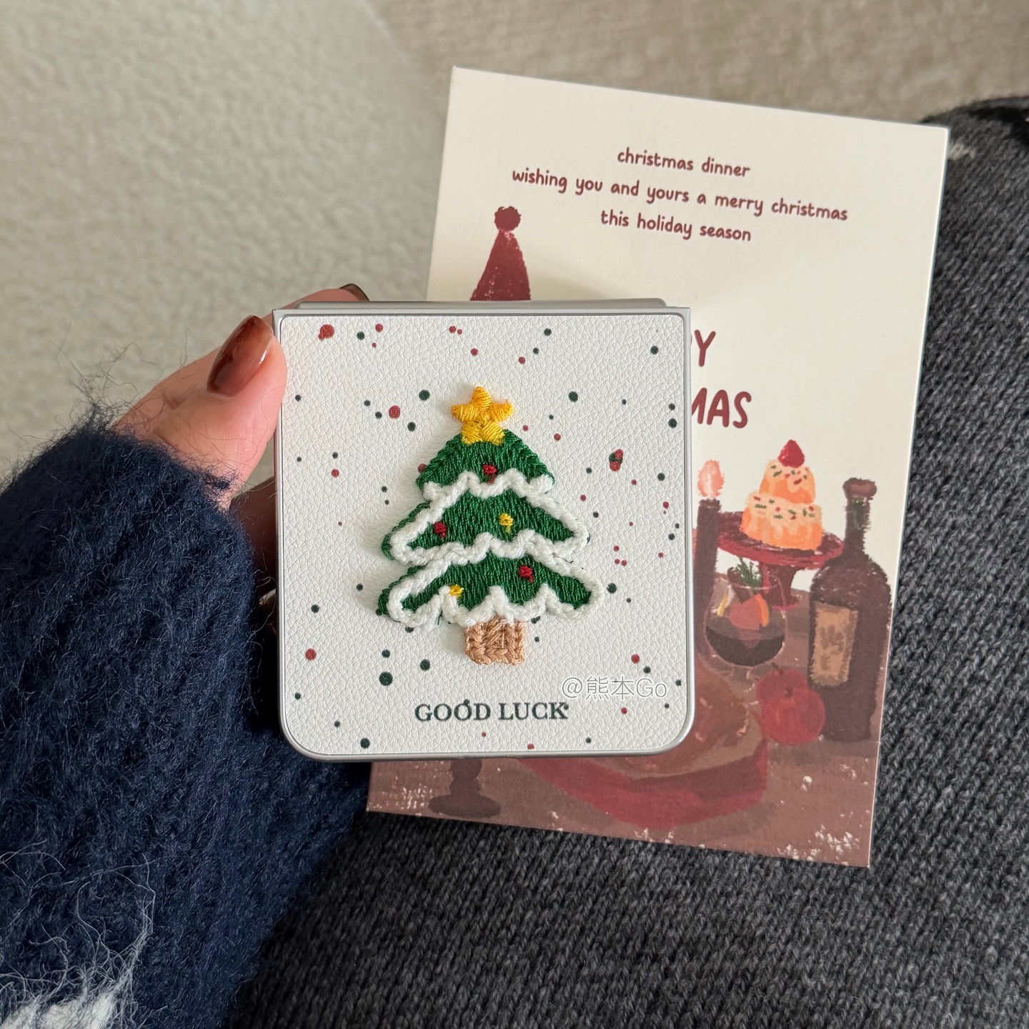 可爱圣诞树挂饰华为purax手机壳