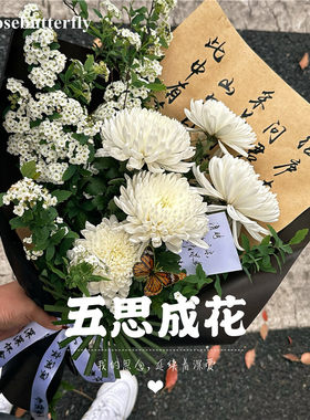 蝶翼花菊花清明创意鲜花