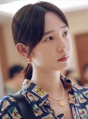 澳洲ins小众设计水滴耳环U形显脸小白百何同款 hoop极简lemaire风