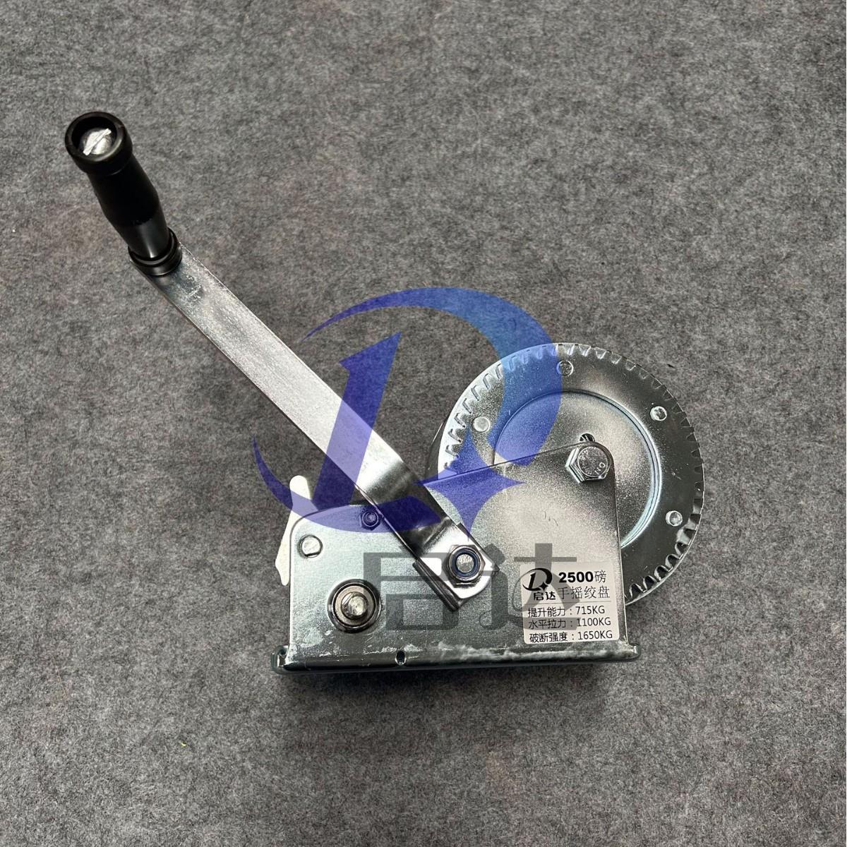 手摇绞盘自锁式固定绞车起重加粗钢丝绳小型手动手摇拖车工具绞盘