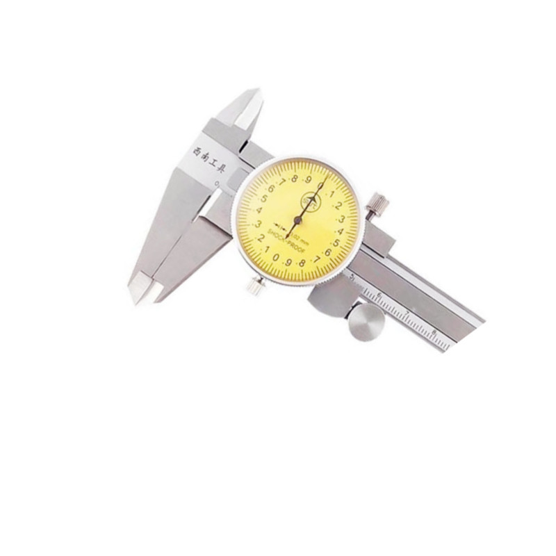 西南0-150MM/0-200MM/0-300X0.02不锈钢加硬销售 带表卡尺