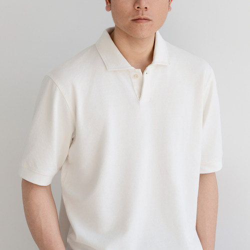 ARBA纸棉本白抑菌除臭短袖白POLO