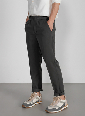 Arba设计 P129 高级感轻通勤四季通用岩灰色静奢休闲旅行西裤