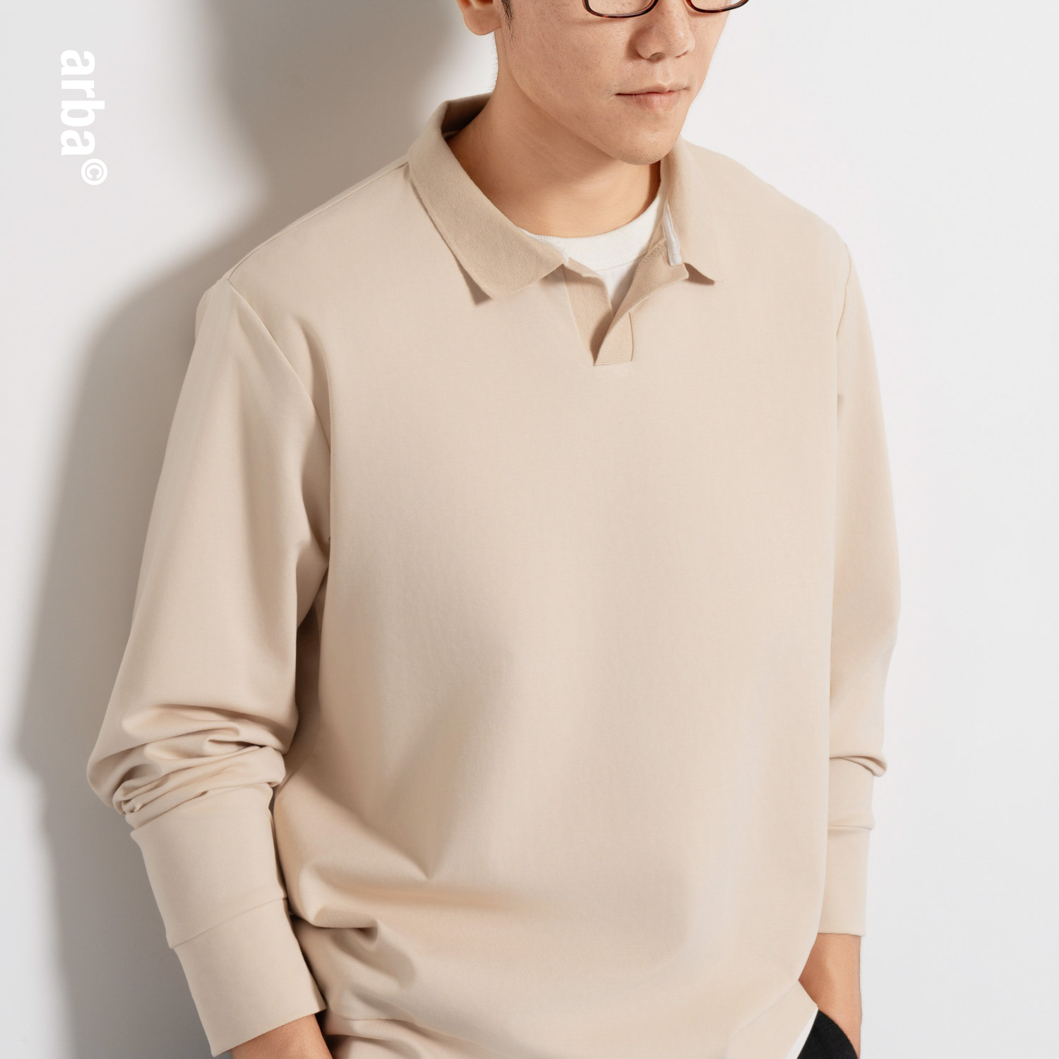 ARBA静奢轻通勤淡漠POLO卫衣