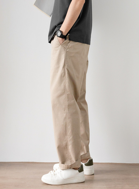 Arba设计 P125 春夏秋高级轻通勤新疆棉零压闲适合身阔腿裤