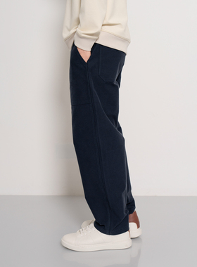 Arba设计 P197四季静奢轻通勤新疆棉索罗娜 廓形工装裤