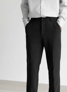 Arba设计 P110 冬高级轻通勤黑科技御JI寒cleanfit素黑色西裤