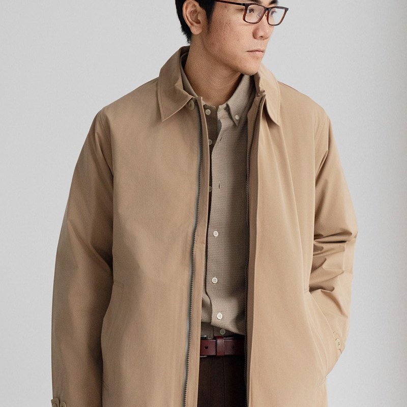 ARBA高级感通勤防水鹅绒风衣套装