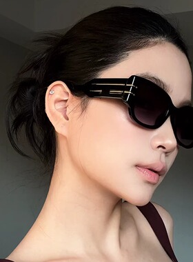 弗瑞姆素颜遮阳圆框墨镜女