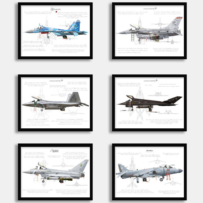 苏27俄罗斯战斗机海报鹞式台风画