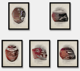 F1赛车海报阿隆索舒马赫汉密尔顿画装饰画挂画摩托车海报挂画墙画