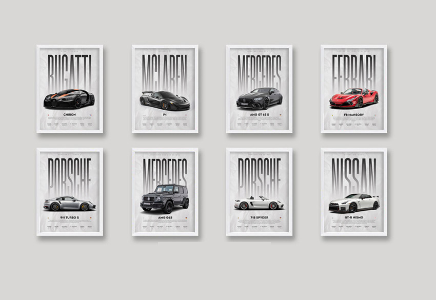 保时捷911法拉利奔驰G63迈凯轮汽车海报超级跑车装饰画4S店挂画,家居饰品,现代装饰画,淘宝优惠券,粉丝福利购,淘宝优惠卷